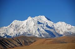 
The mountain panorama from the Tong La (5143m) between Nyalam and Tingri includes Pungpa Ri (7445m), Phola Gangchen (7661m) and Shishapangma (8012m).
